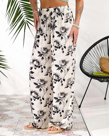 Штаны Tran 111-1 white - делук