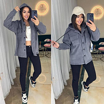 Рубашка Arina 1556 grey - делук