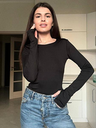 Блузка Arina 1525 black - делук