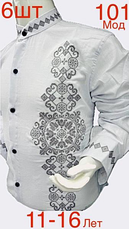 Вышиванка Надийка ND736-101 white - делук