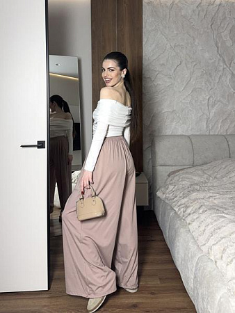 Штаны Arina 1713 beige - делук
