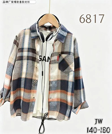 Рубашка Flong 6817 grey - делук