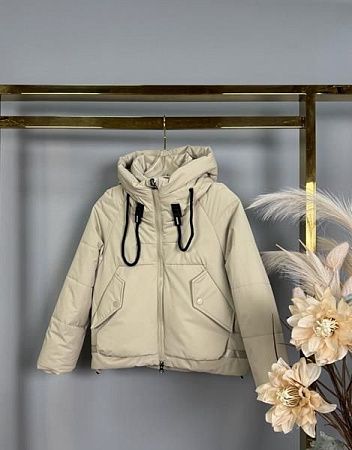Куртка Delfinka HL903 beige - делук