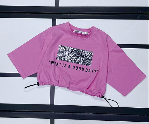 Топ Kosmy 522 pink-black - делук