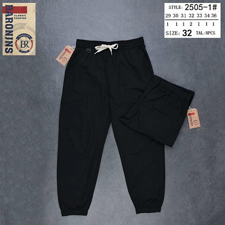Штаны Спорт Baron Jeans 2505-1 black - делук