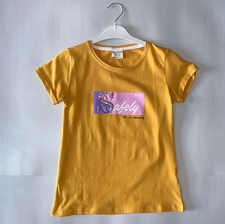 Футболка No Brand 9364 yellow - делук