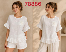 Футболка Gertie 78886 white - делук