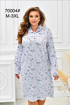 Ночнушка Romeo Life 70004 l.blue - делук
