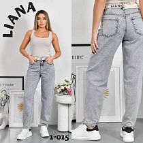 Джинсы Liana Denim 1-015 grey - делук