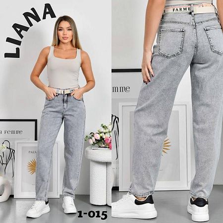 Джинсы Liana Denim 1-015 grey - делук