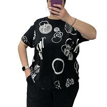 Футболка Ekvato 25085 black - делук