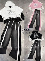 Штаны Спорт Major Kids CK296 black - делук