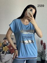 Футболка Fsn 2559 l.blue - делук