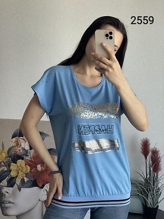 Футболка Fsn 2559 l.blue - делук