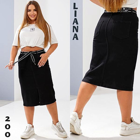 Юбка Liana Denim 200 black - делук