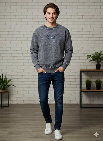 Свитер Moranny MR383 grey - делук