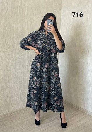 Платье Fsn 716-2 d.green - делук