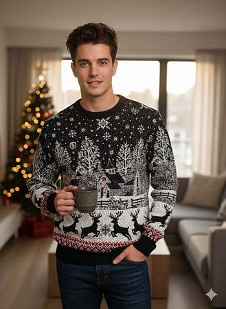 Свитер Moranny MR360 black - делук