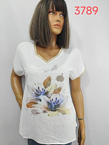 Футболка Lida 3789 white - делук