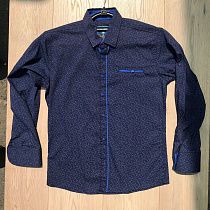 Рубашка No Brand 2125 navy - делук