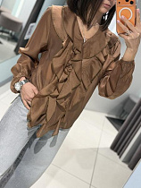 Блузка Comod 2525 brown - делук