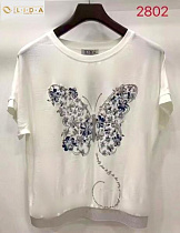 Футболка Lida 2802 white - делук