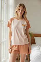 Пижама Trikotag T554 peach - делук
