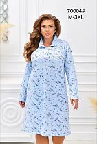 Ночнушка Romeo Life 70004 l.blue - делук