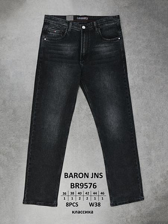 Джинсы Baron Jeans BR9576 black - делук