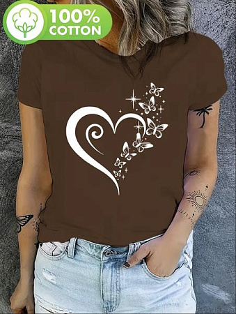 Футболка Alia AL26 brown - делук