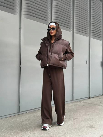 Костюм Спорт Modnulya 1041 brown - делук