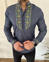 Вышиванка Nik 55955 blue - делук