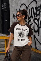 Футболка New Season F050 brown - делук