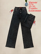 Джинсы Vanver F178 d.grey - делук