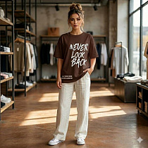 Футболка Newe 400 brown - делук