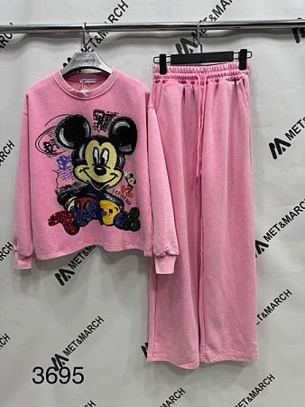 Костюм Спорт Met&March 3695 pink - делук