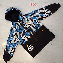 Куртка Malibu2 1820 black-blue - делук