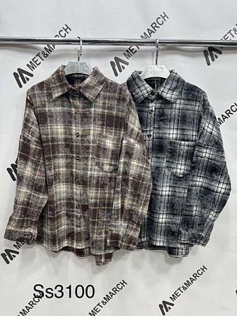 Рубашка Met&March SS3100 d.grey - делук