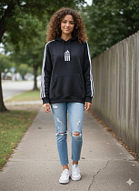 Худи Newe N104 black - делук