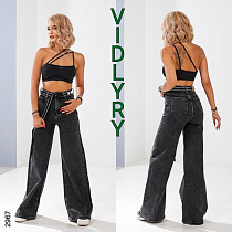 Джинсы Vidlyry 2968-2 d.grey - делук