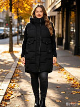 Жилетка Jacket M6602 black - делук