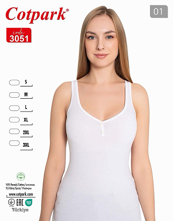 Майка 3051 білий - делук
