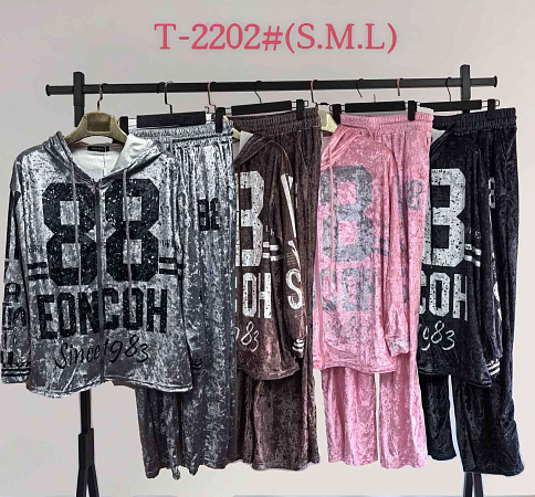 Костюм Спорт Saint Wish T2202 grey - делук