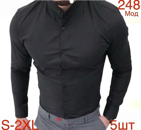 Рубашка Надийка 248 black (46-54) - делук