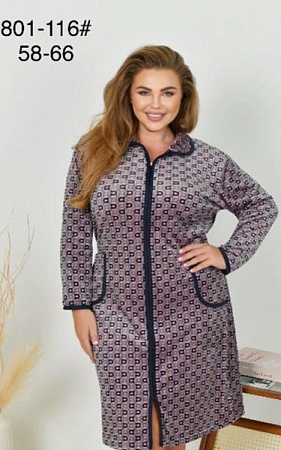 Халат Romeo Life RL801-116 grey - делук