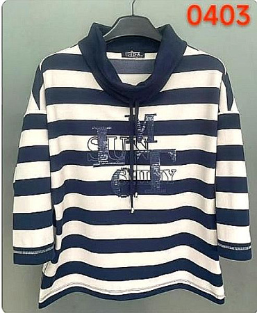 Свитер Lida 0403 navy-white - делук