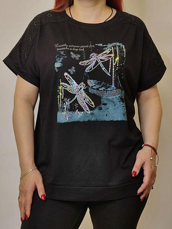 Футболка Kosta KS105 black - делук