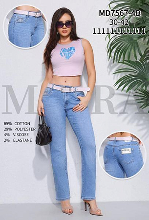 Джинсы Miss Kurry MD7567-4B l.blue (36-42) - делук