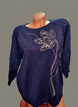 Свитер Julia JL1027 navy - делук