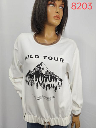 Свитер Lida 8203 white - делук